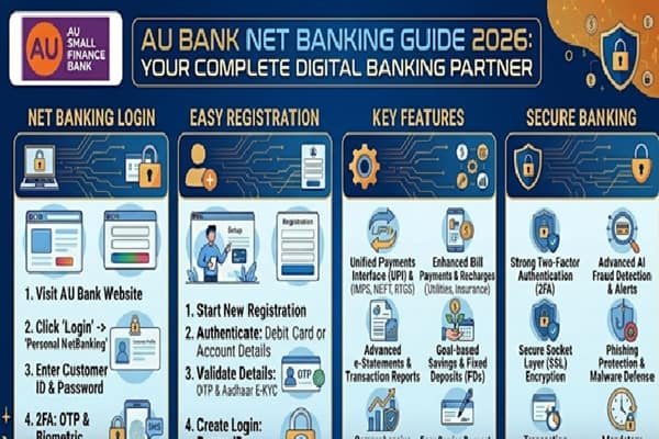 au bank net banking login & registration guide