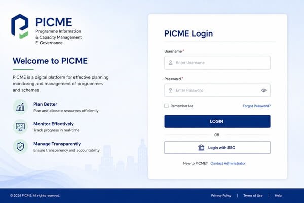 PICME 3.0 Login