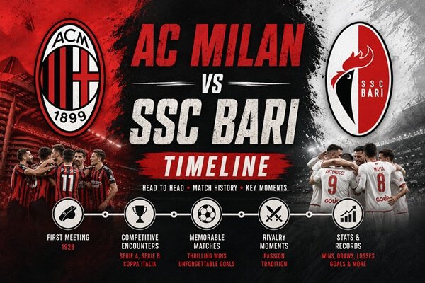 AC Milan vs SSC Bari Timeline