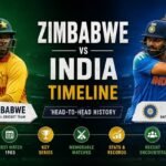 Zimbabwe National Cricket Team vs India National Cricket Team Timeline