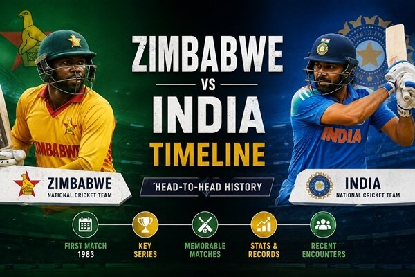 Zimbabwe National Cricket Team vs India National Cricket Team Timeline